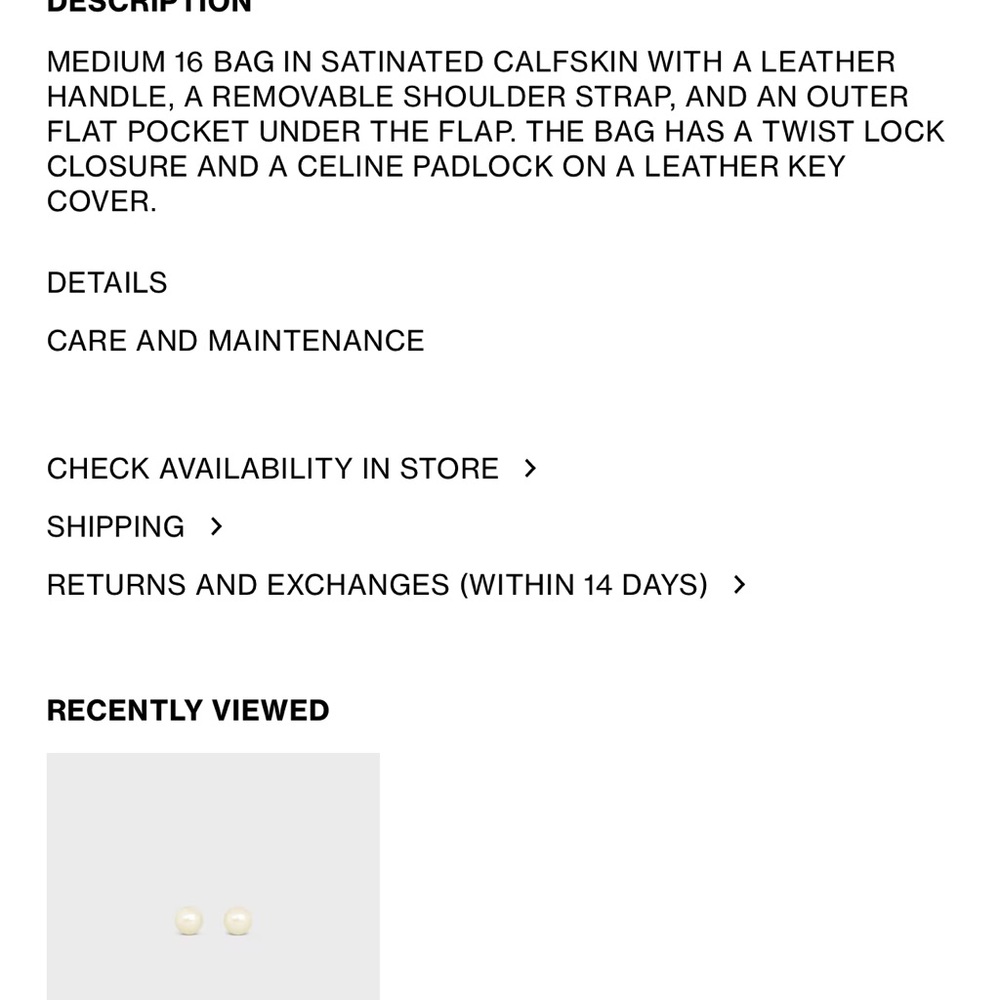 Celine Handbag - Picture 12 of 13